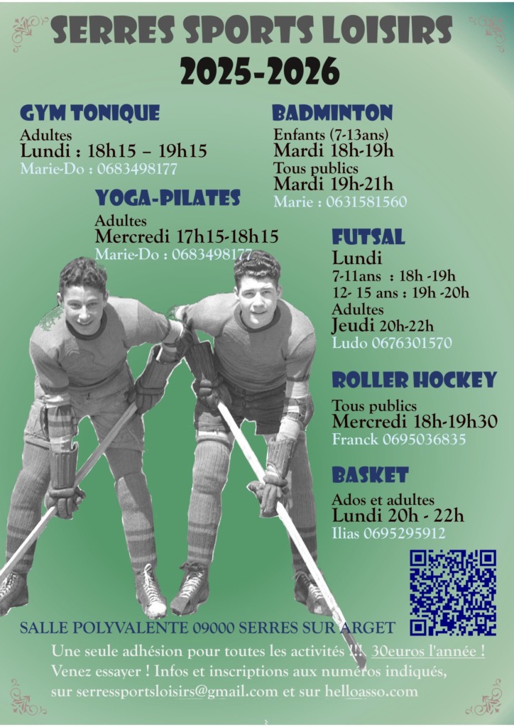 Affiche Sports Loisirs 2025-2026