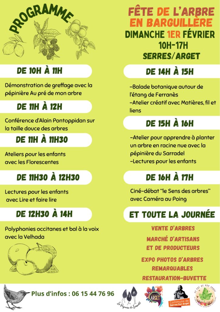 Programme Fete des arbres 1er fevrier 2026
