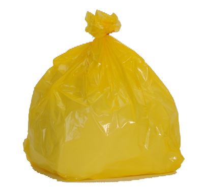 sac poubelle jaune